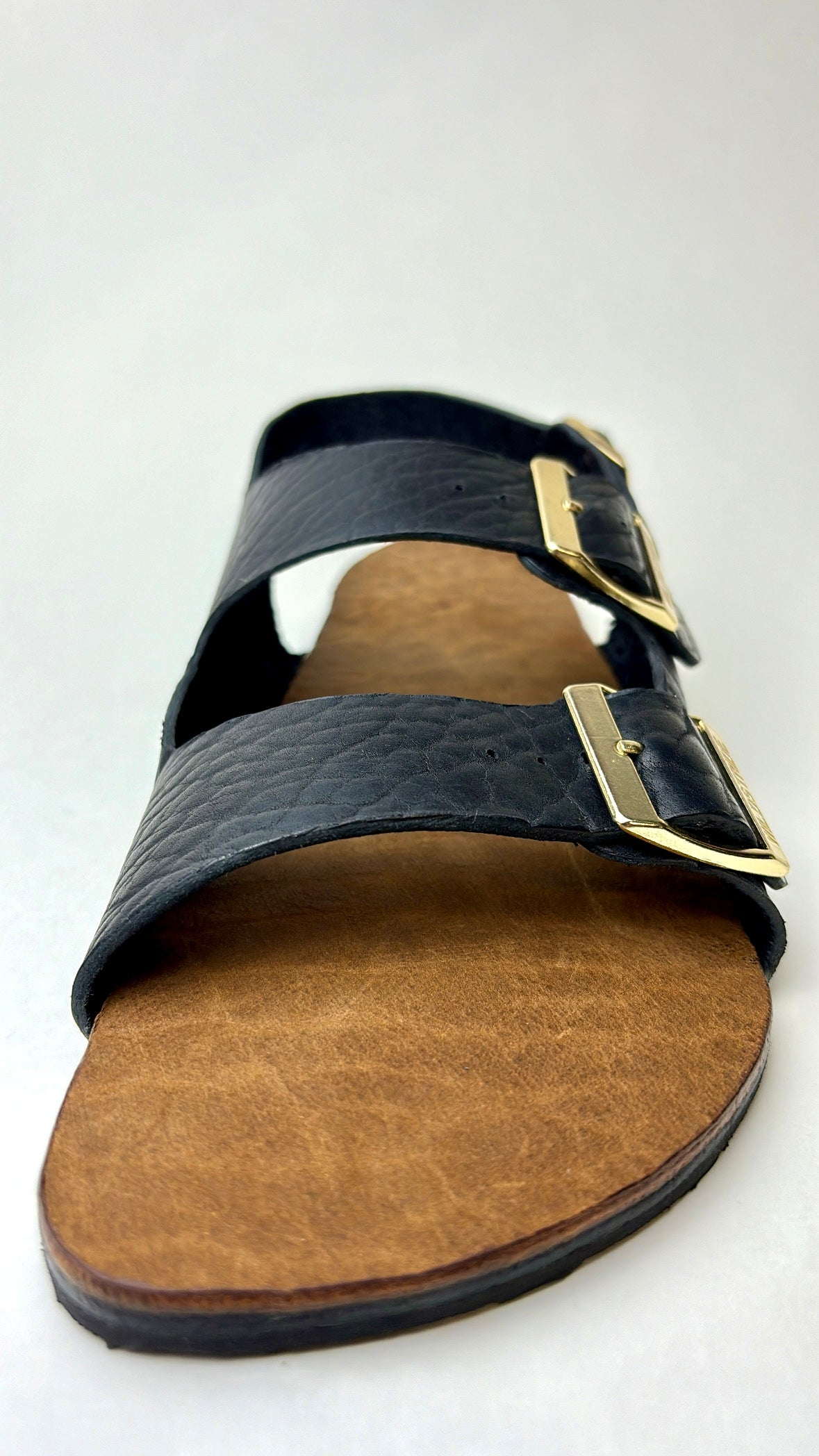 Long-Range Midnight Black Sandal