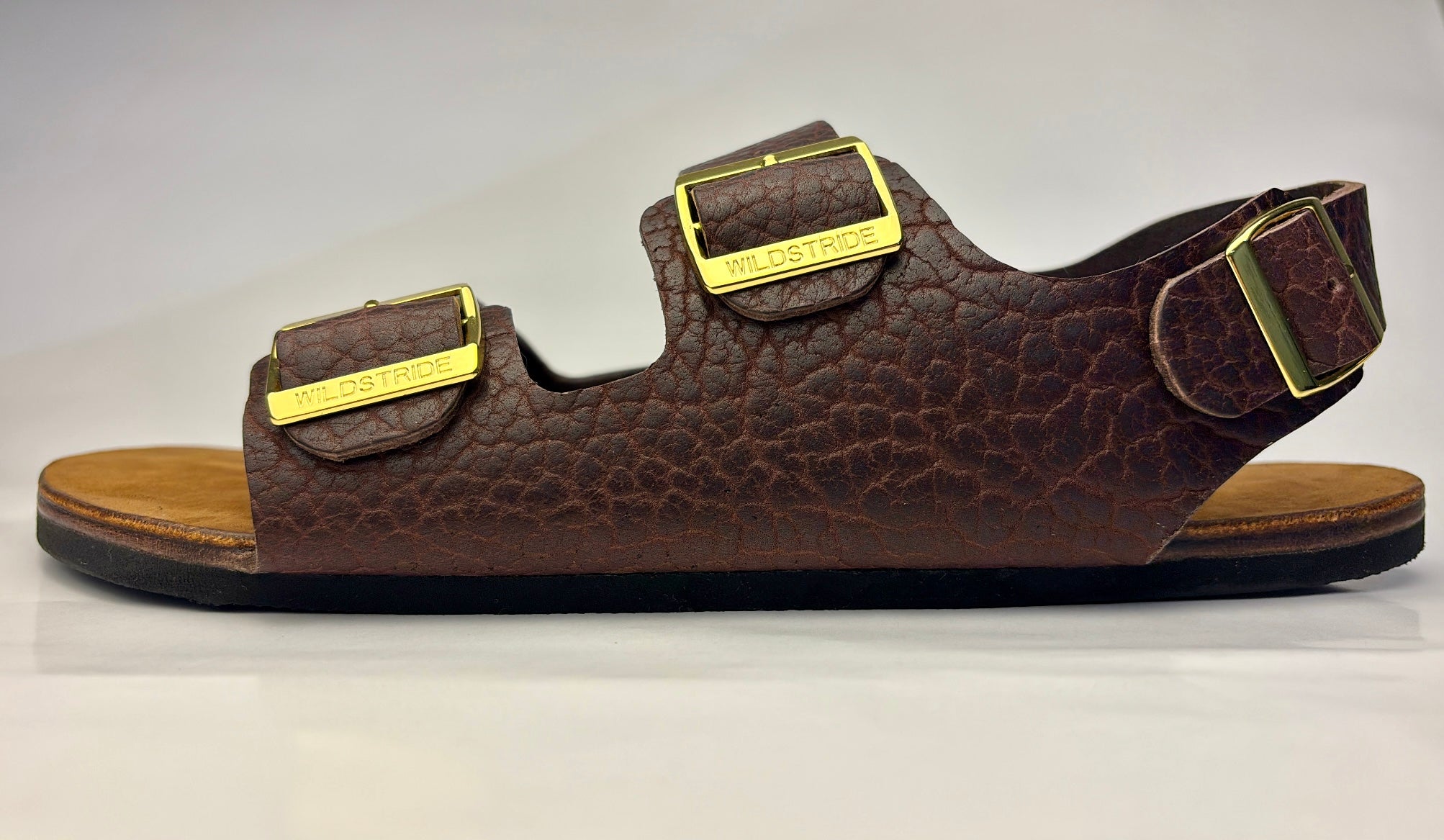 Long-Range American Bison Sandal – Wildstride Leather Company